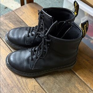 Dr. Martens Black Leather Combat Boots